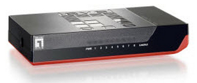 LevelOne 8-Port Fast Ethernet Switch – image 1