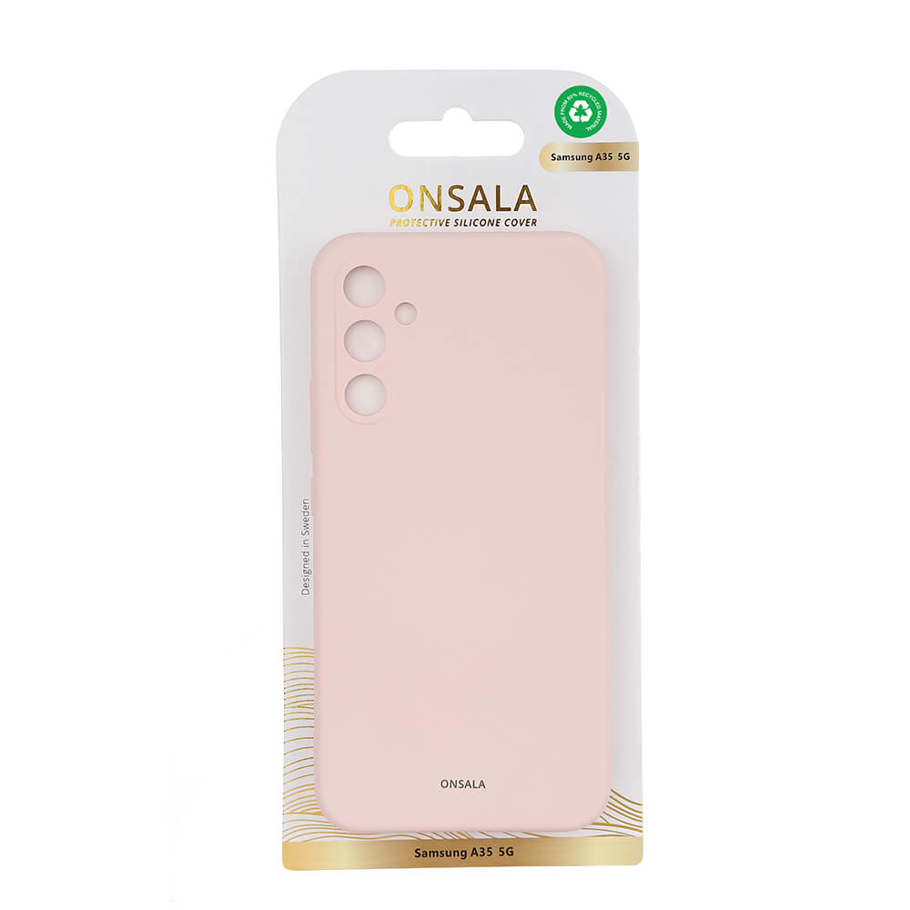 Onsala Phone Case with Silicone Feel Chalk Pink - Samsung A35 – image 2