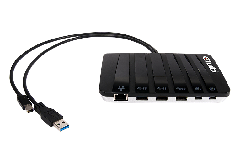 CLUB3D SenseVision USB3.0 Y-Cabled Docking Station – image 2