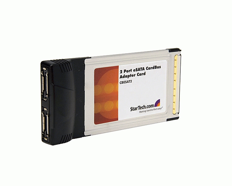 StarTech.com 2 Port CardBus eSATA Laptop Controller Adapter Card – image 3