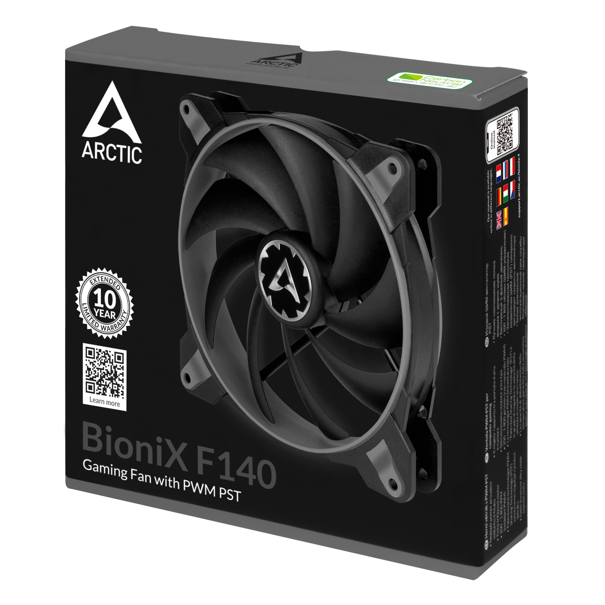 ARCTIC BioniX F140 (Grey) - Gaming Fan with PWM PST – image 5