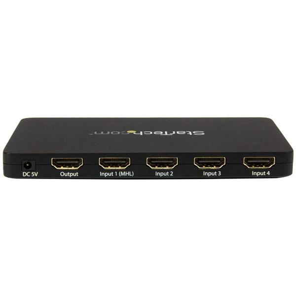 StarTech.com 4-Port HDMI automatic video switch w/ aluminum housing and MHL support – 4K – image 3