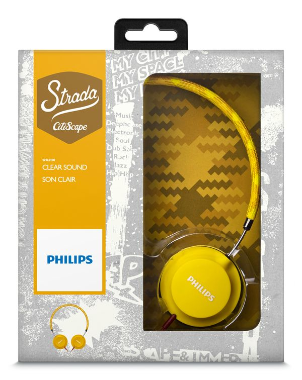 Philips CitiScape Strada SHL5100YL/28 headphones/headset Wired Head-band Yellow – image 2