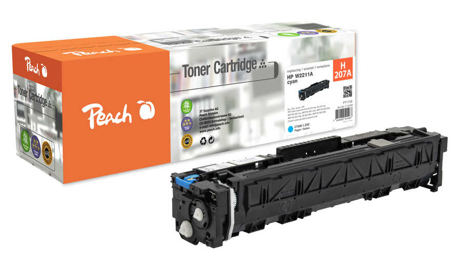 Peach 112349 toner cartridge 1 pc(s) Compatible Cyan