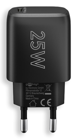 Tolerate USB-C™ PD GaN FAST CHARGER (25W) POWERED BY GOOBAY BLK – image 4