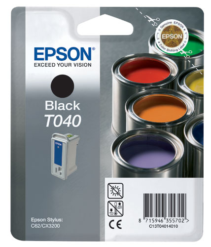 Epson Paints Singlepack Black T040
