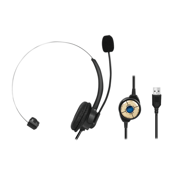 LogiLink HS0056 headphones/headset Wired Head-band Office/Call center USB Type-A Black – image 2