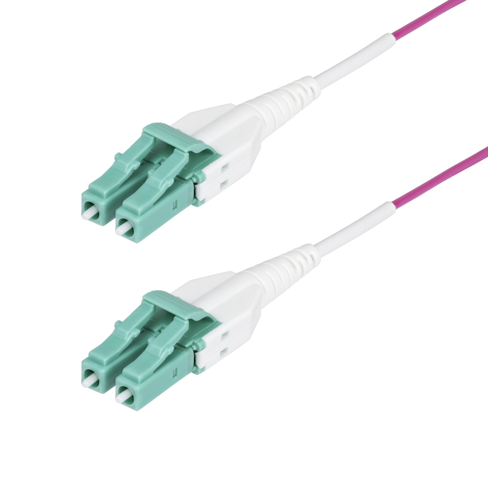 StarTech.com Cavo in fibra ottica multimodale da 30m LC a LC (UPC) OM4 Viola Erica, 50/125 µm, 40G/100G, LOMMF/VCSEL, cavo in
