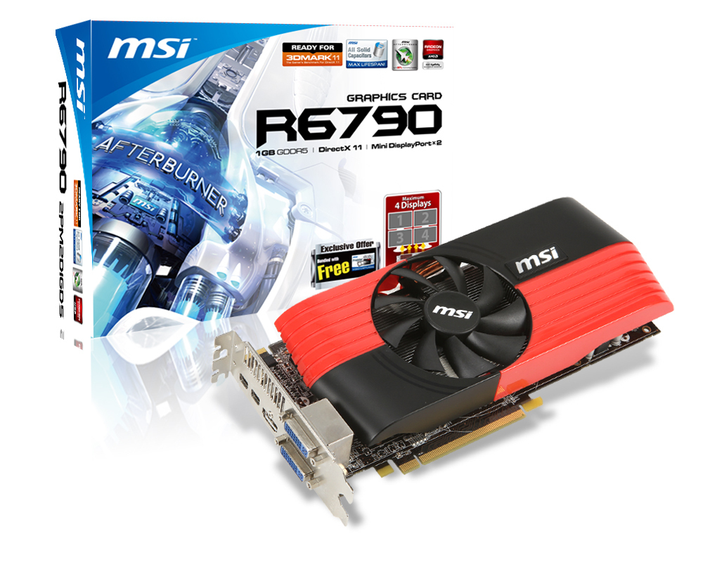 MSI V245-030R graphics card AMD Radeon HD6790
