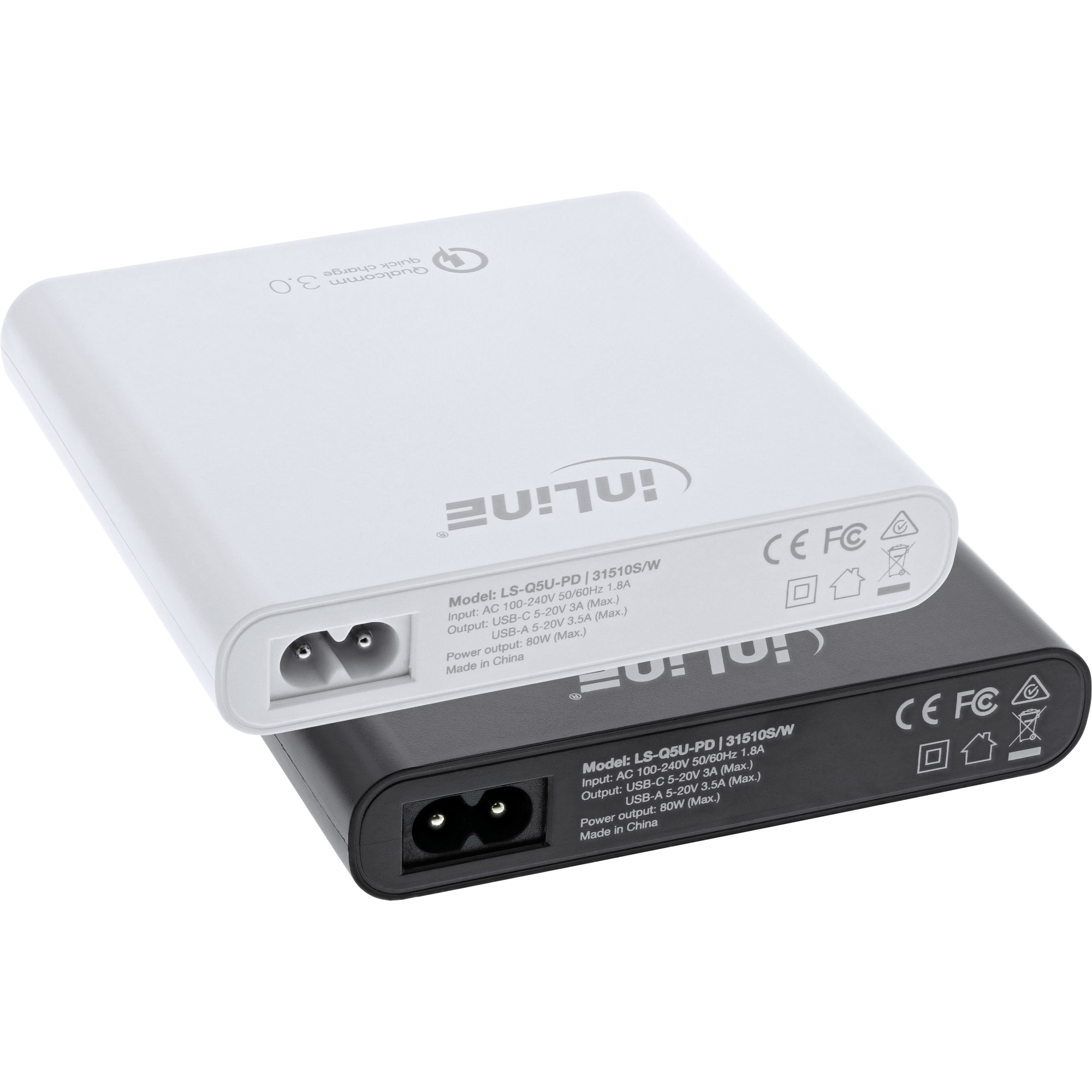 InLine Quick Charge 3.0 USB notebook power supply, 4x USB A + USB Type-C – image 2