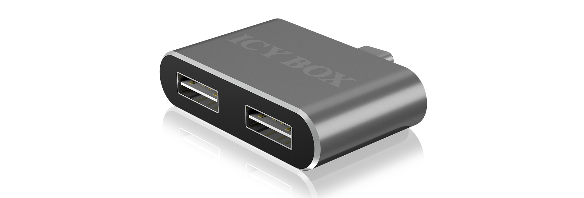 ICY BOX IB-HUB1201-C USB Type-C 480 Mbit/s Anthracite – image 2