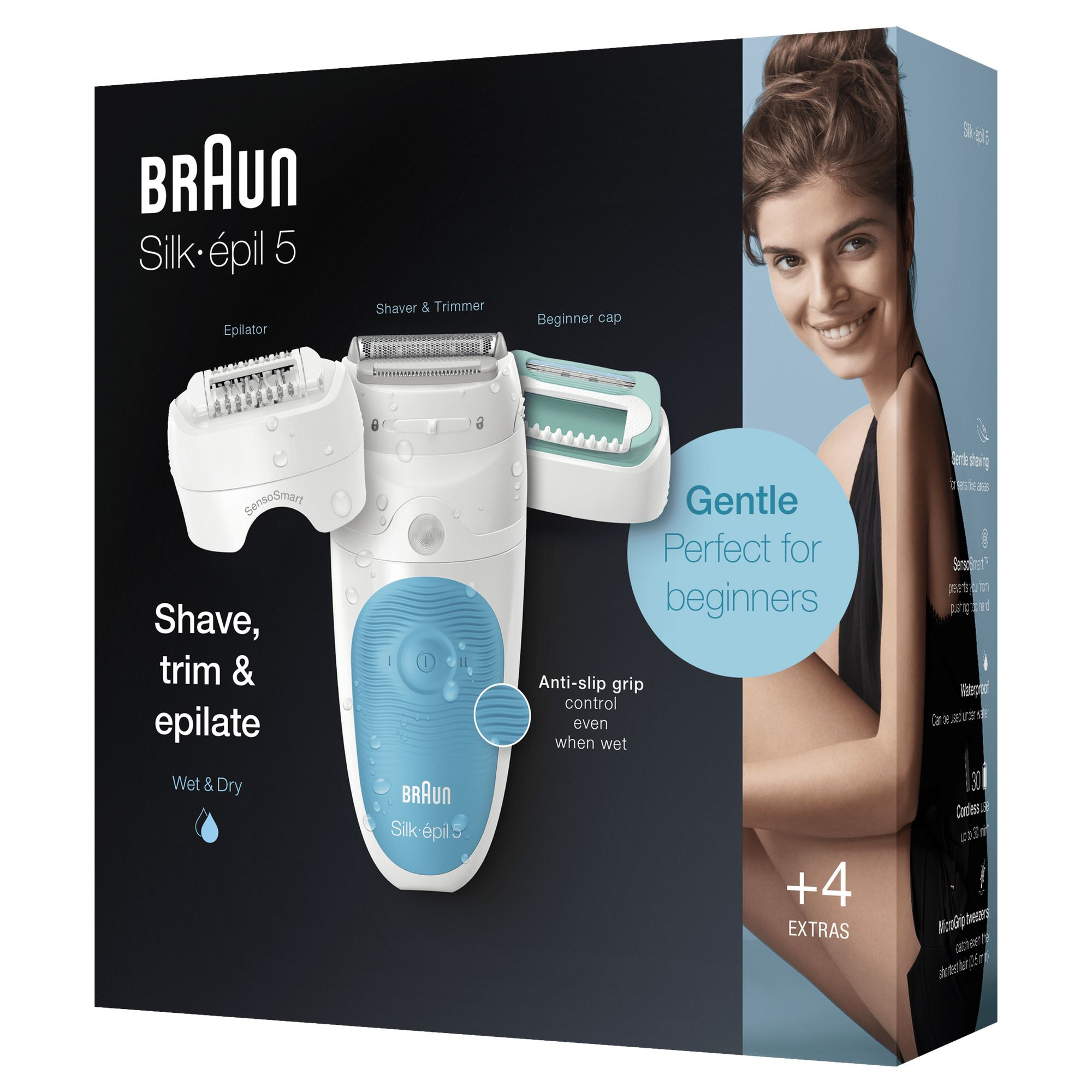 Braun Silk-épil 5 81706331 epilator 28 tweezers White, Turquoise – image 7