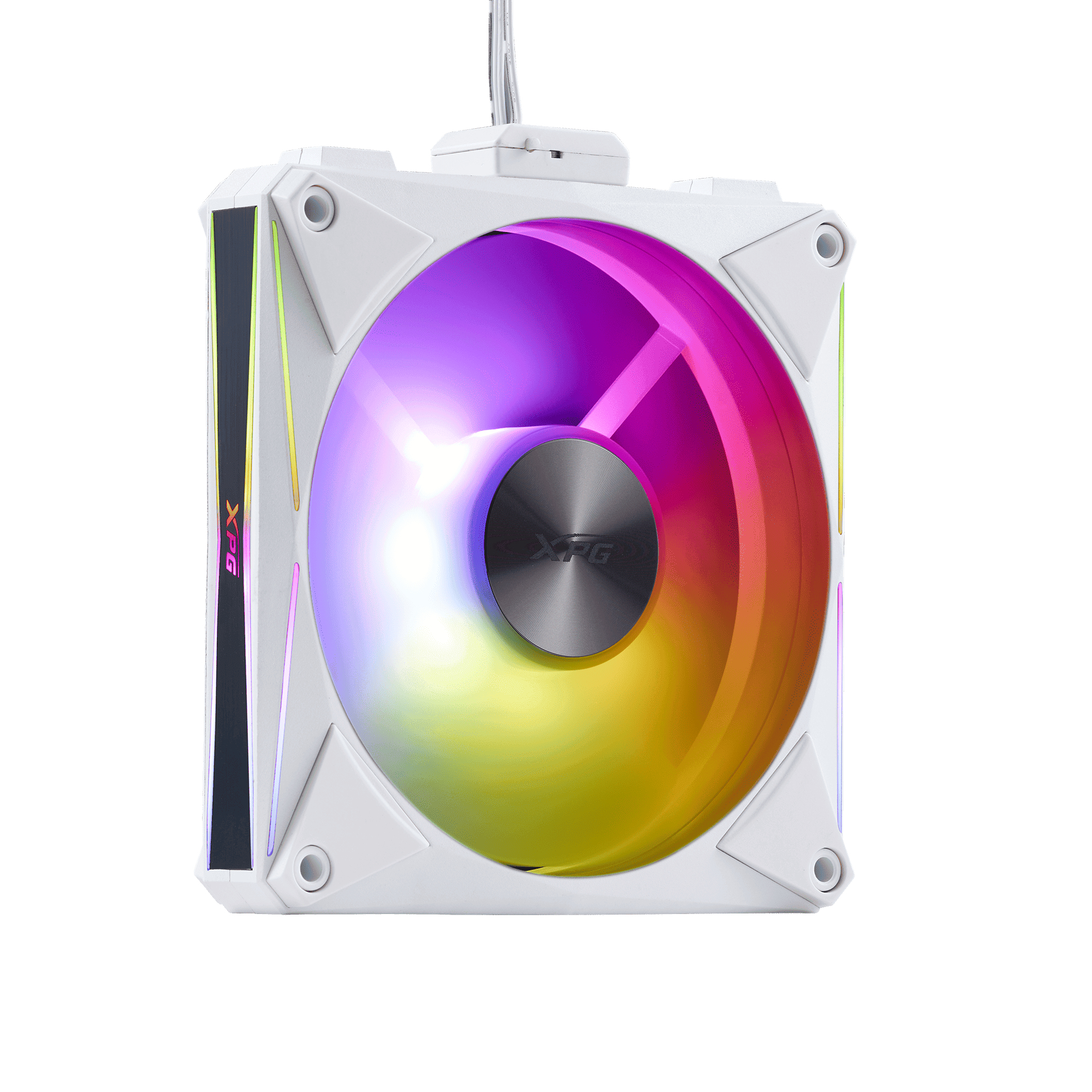 Kit de 4 Ventiladores 120mm XPG Hurricane Mag RGB, Sistema en Cadena, ARGB, Color Blancos