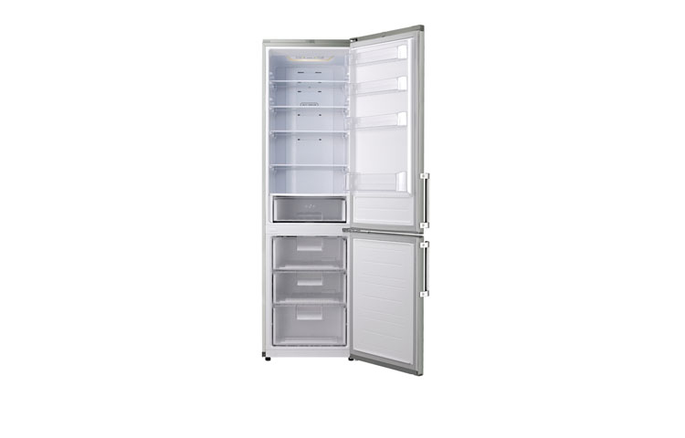 LG GB5241TICW fridge-freezer Freestanding Titanium – image 2