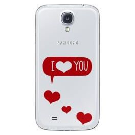 Samsung EF-FI950BWILOVE mobile phone case Flip case Red, White