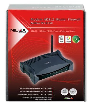 Nilox NX-R150 wireless router Fast Ethernet Black, Blue – image 3