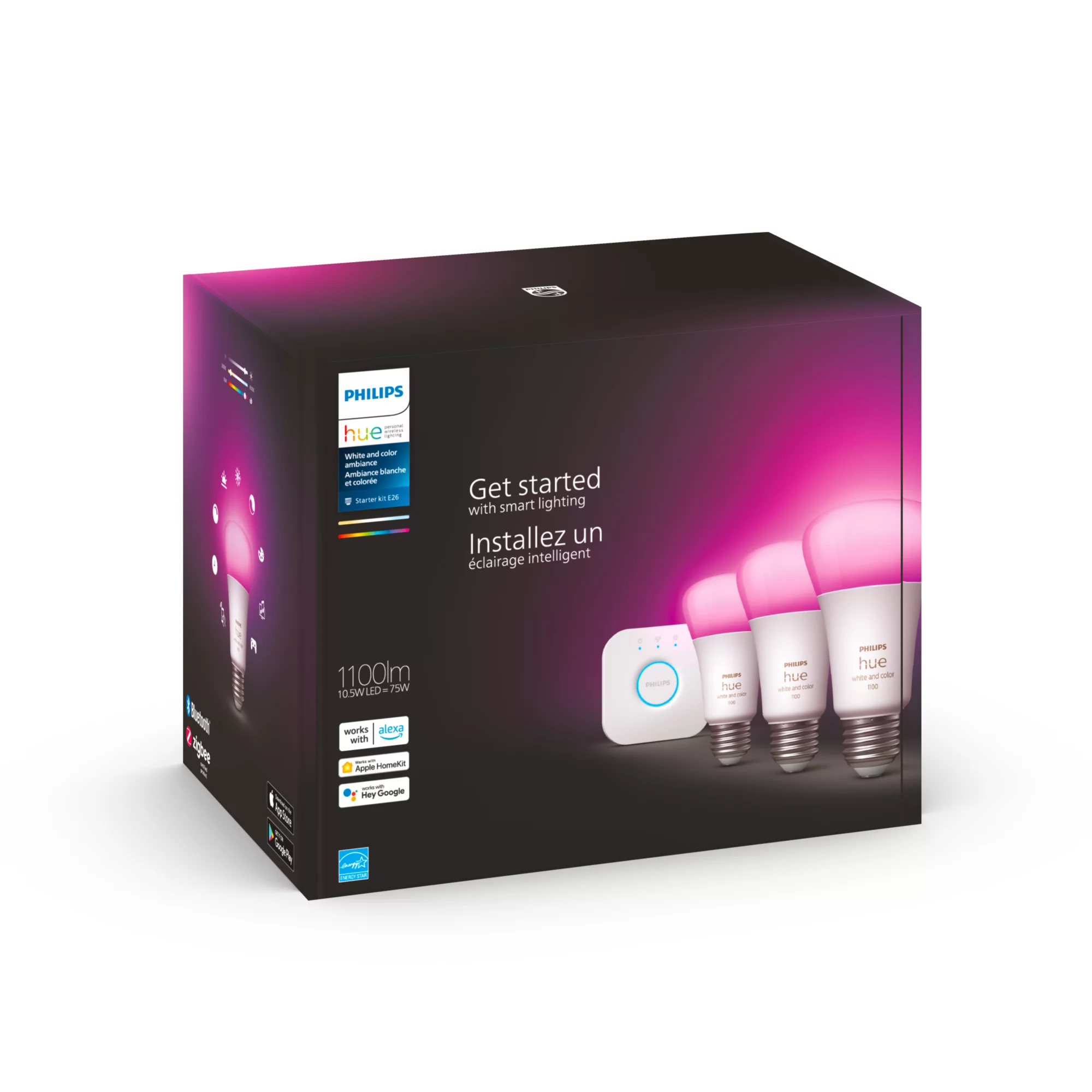 Philips by Signify Philips Hue White and colour ambience 046677563325 smart lighting Smart lighting kit Bluetooth/Zigbee – image 4