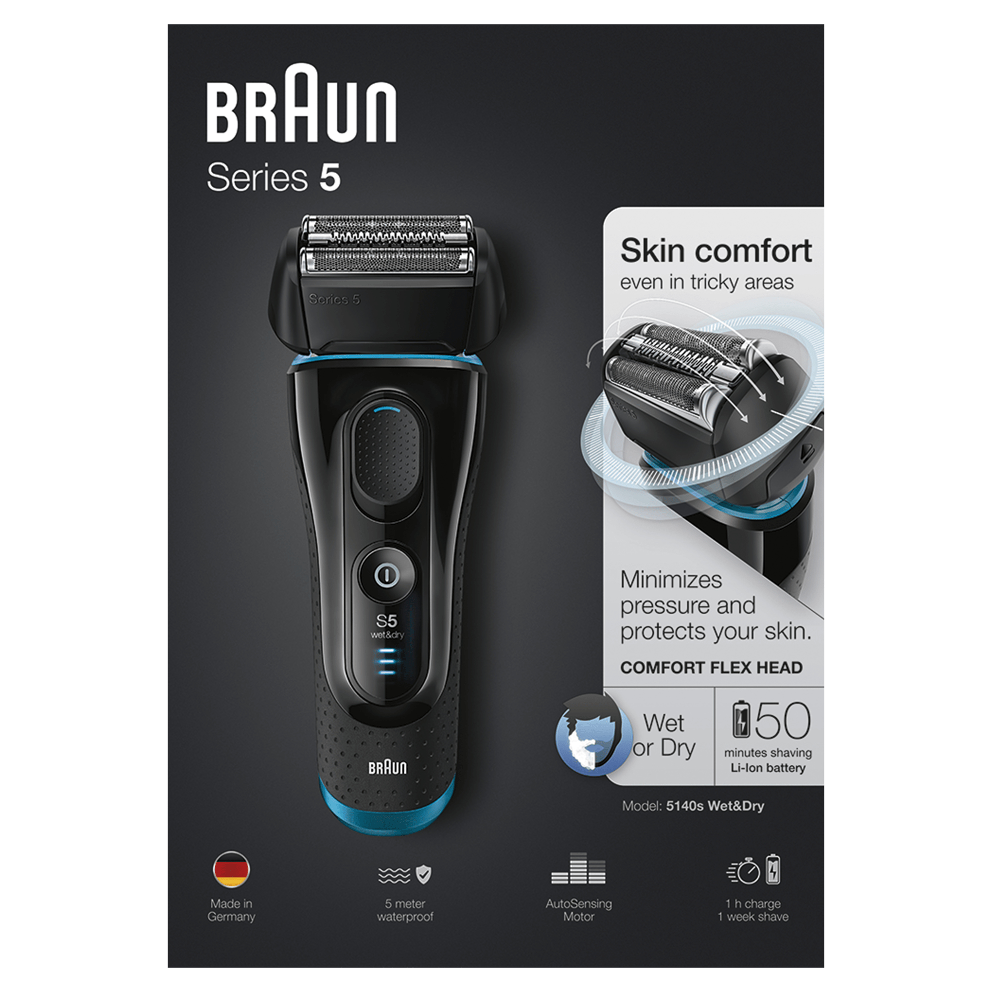 Braun Silk-épil 5 81615561 men's shaver Foil shaver Trimmer Black – image 2