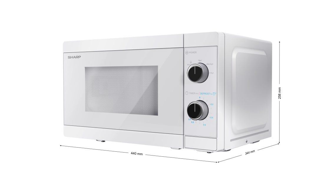 Sharp YC-MS01E-C microwave White Solo microwave Countertop – image 4