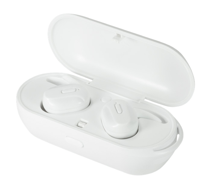 LogiLink BT0044W headphones/headset Wireless In-ear Calls/Music Bluetooth White – image 2