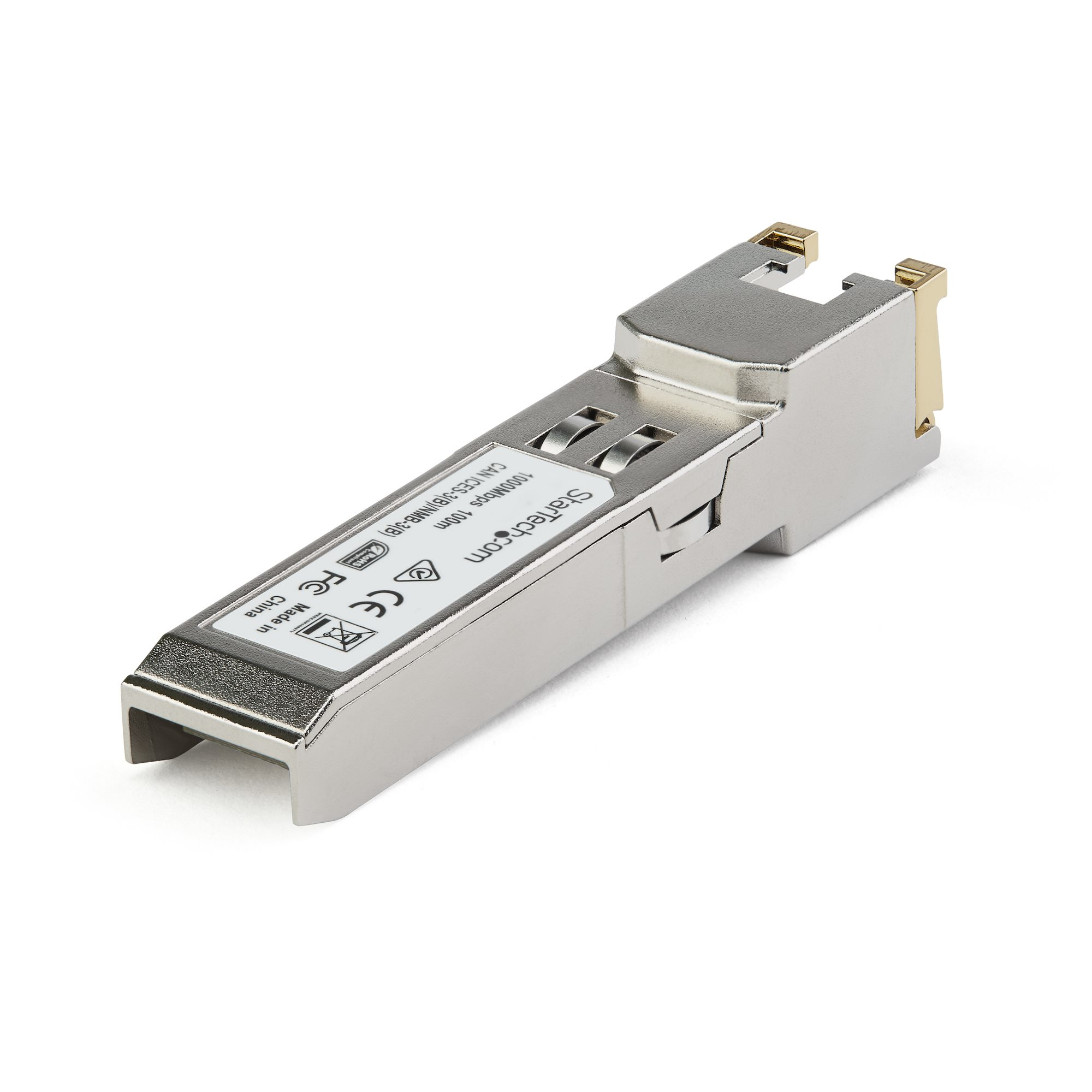 StarTech.com Cisco GLC-TE Compatible Module - 1000BASE-T Copper Industrial Gigabit Ethernet Transceiver - SFP to RJ45 Cat6/Cat5e 100m Extended Temp - Cisco Fire – image 2