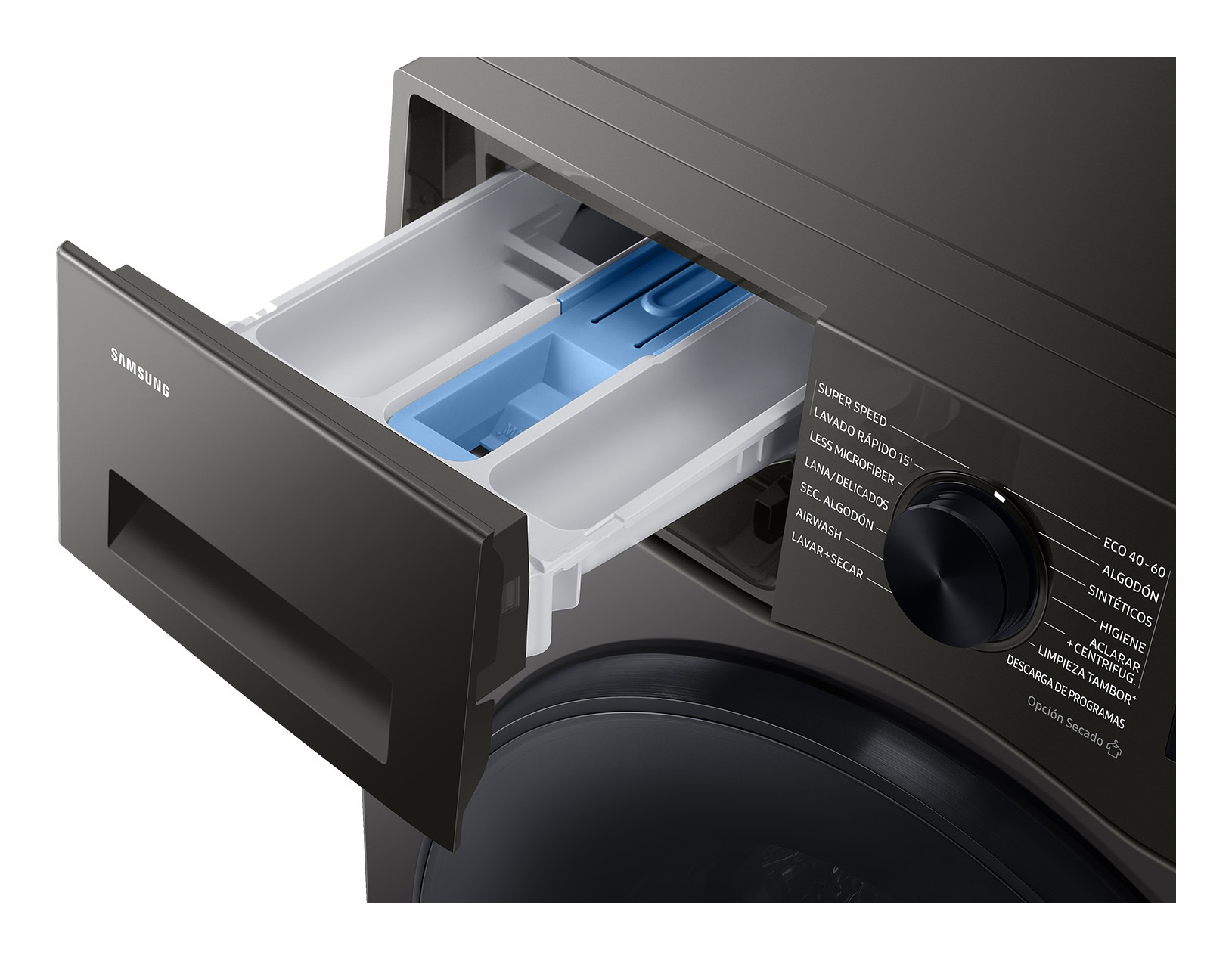 Samsung WD90HG5U34BXEC washer dryer Freestanding Front-load Stainless steel – image 5