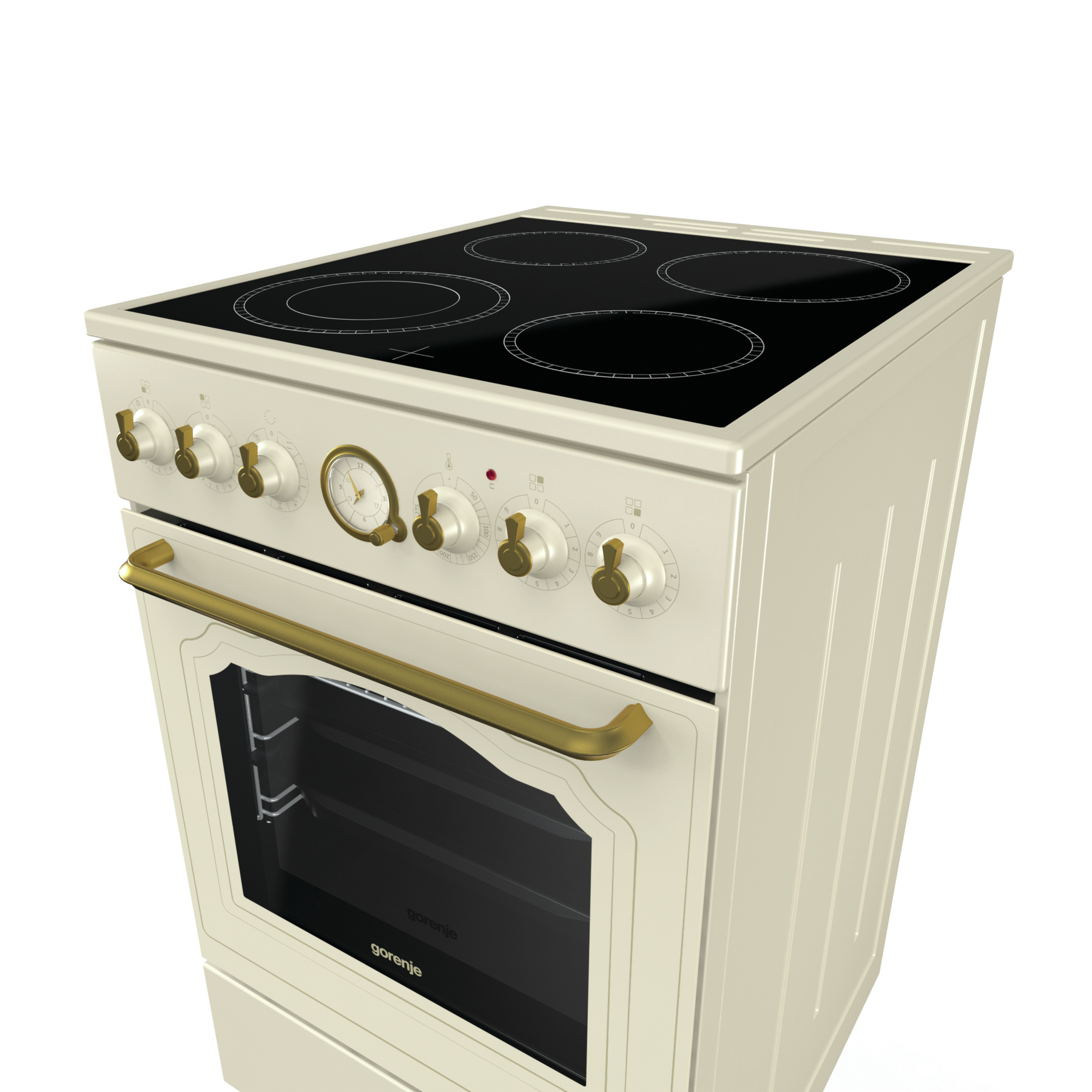 Gorenje EC52CLI Freestanding cooker Electric Ceramic hob Ivory – image 2