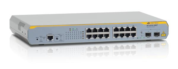 Allied Telesis AT-X210-16GT network switch Managed L2+ Gigabit Ethernet (10/100/1000) Grey