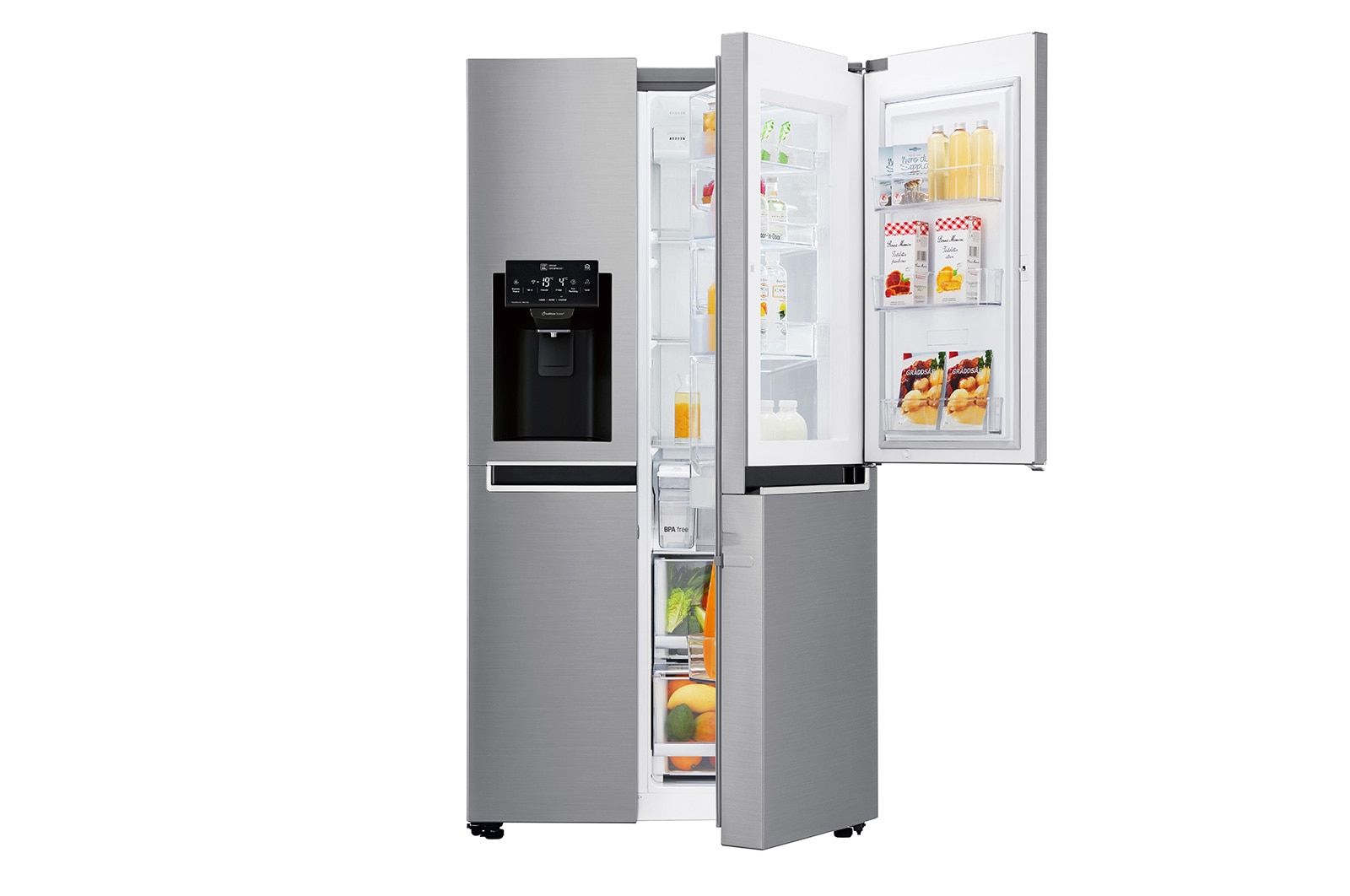 LG GSJ761PZBG side-by-side refrigerator Freestanding – image 2