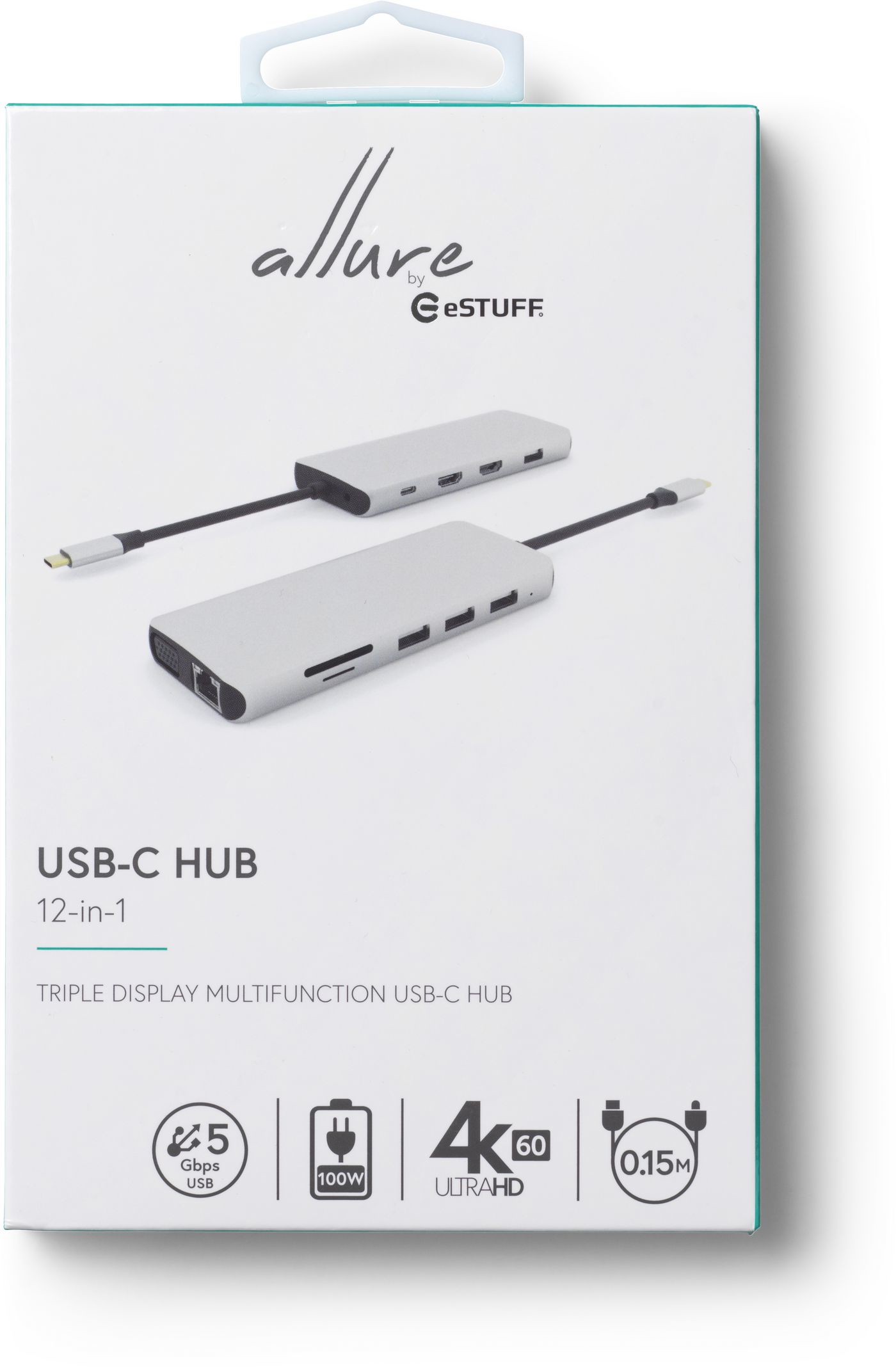 eSTUFF ES623009 interface hub Grey – image 4