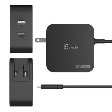j5create JUP25102V mobile device charger Universal Black AC Indoor – image 4