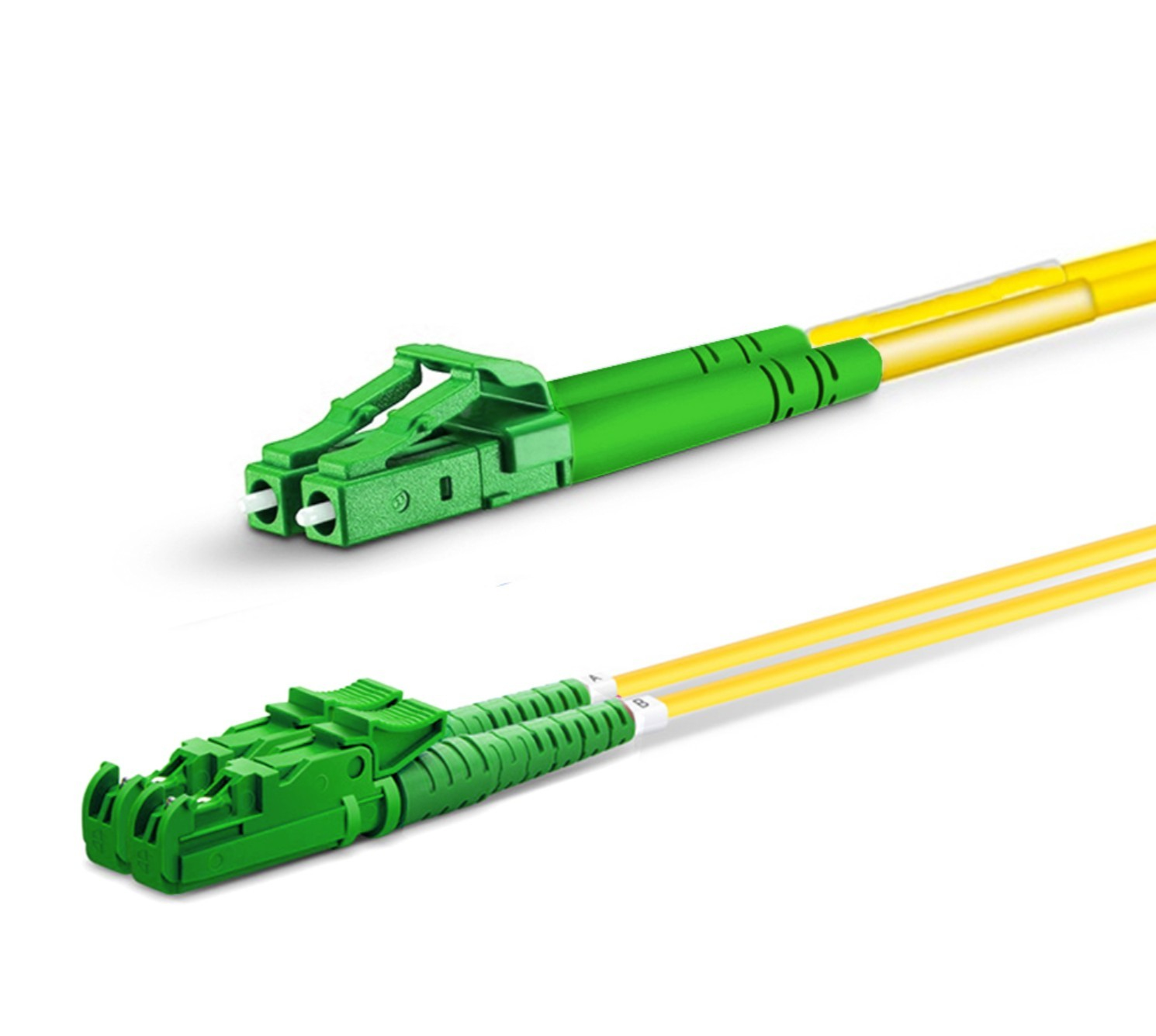 Equip Patchkabel E2000/APC->LC/APC  5.00m SM Duplex OS2 gelb