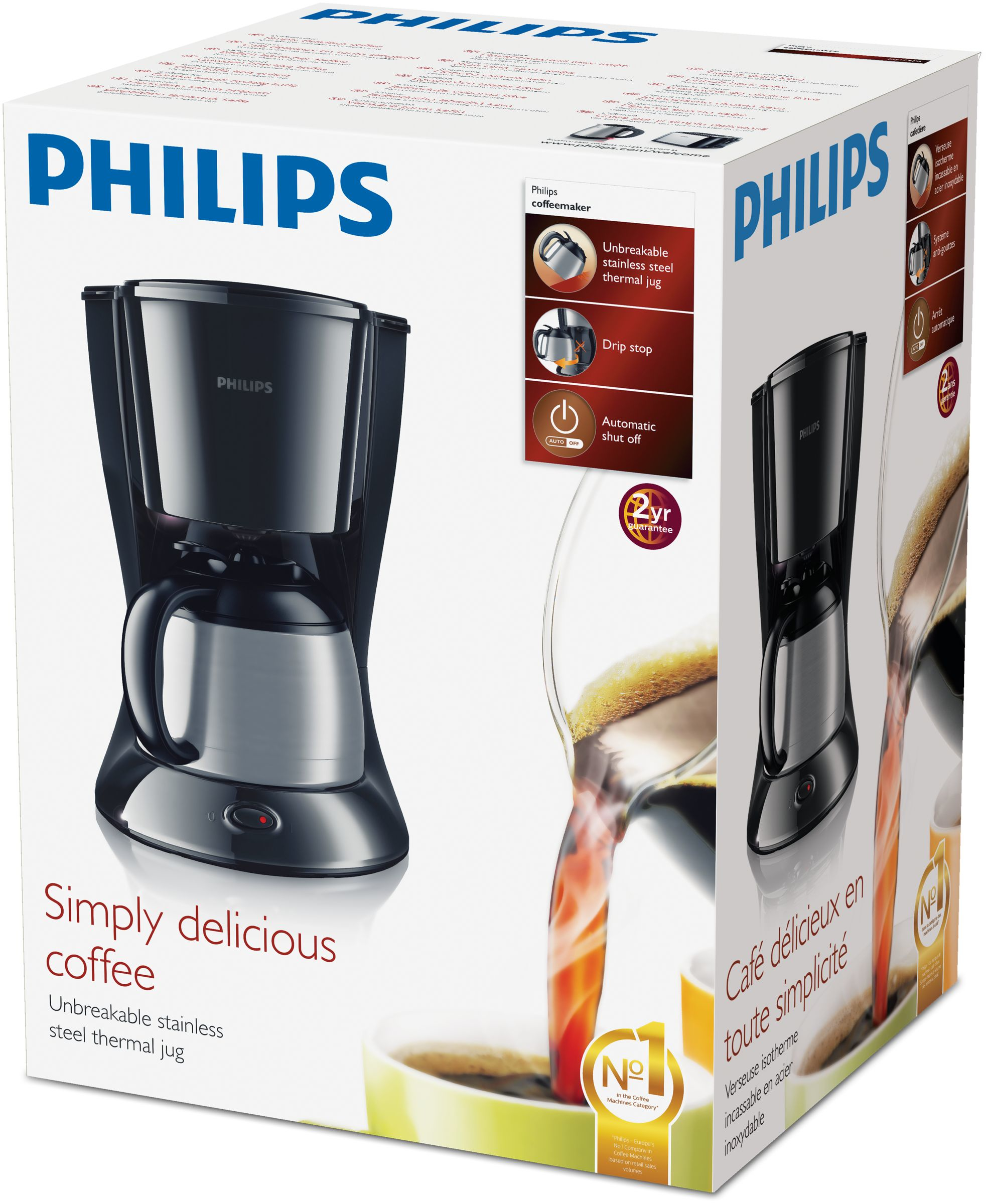 Philips Daily Collection HD7474/20 coffee maker Semi-auto Drip coffee maker – image 2