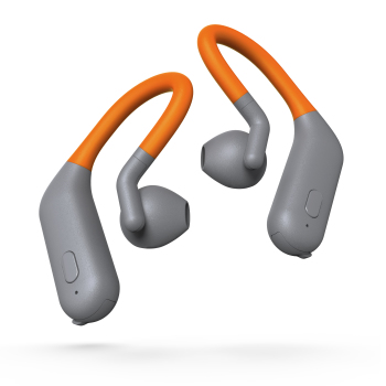 Hama WEAR8500BT Гарнитура Беспроводной Заушины Спортивный Bluetooth Серый, Оранжевый