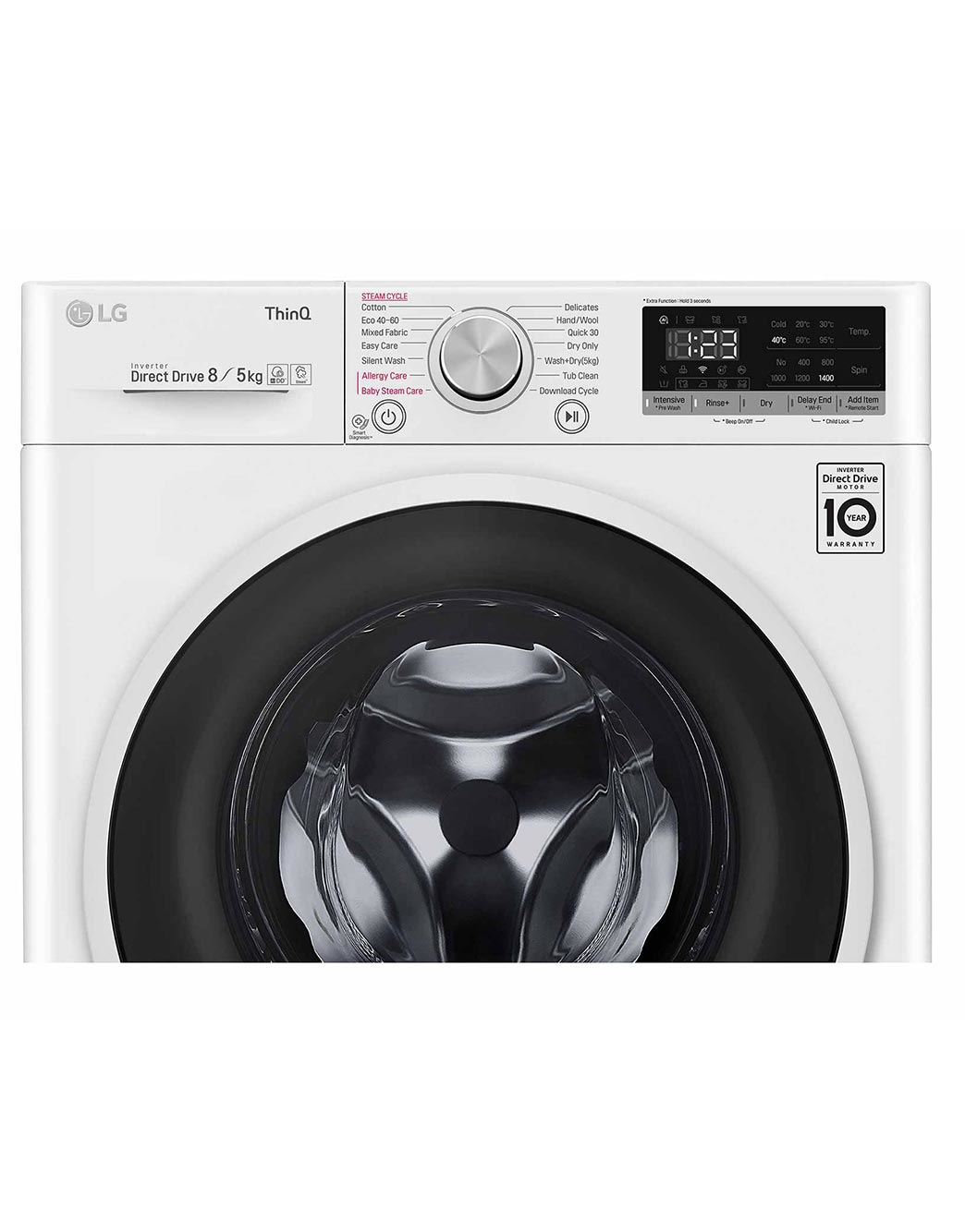 LG F4DT408AIDD washer dryer Freestanding Front-load White – image 6