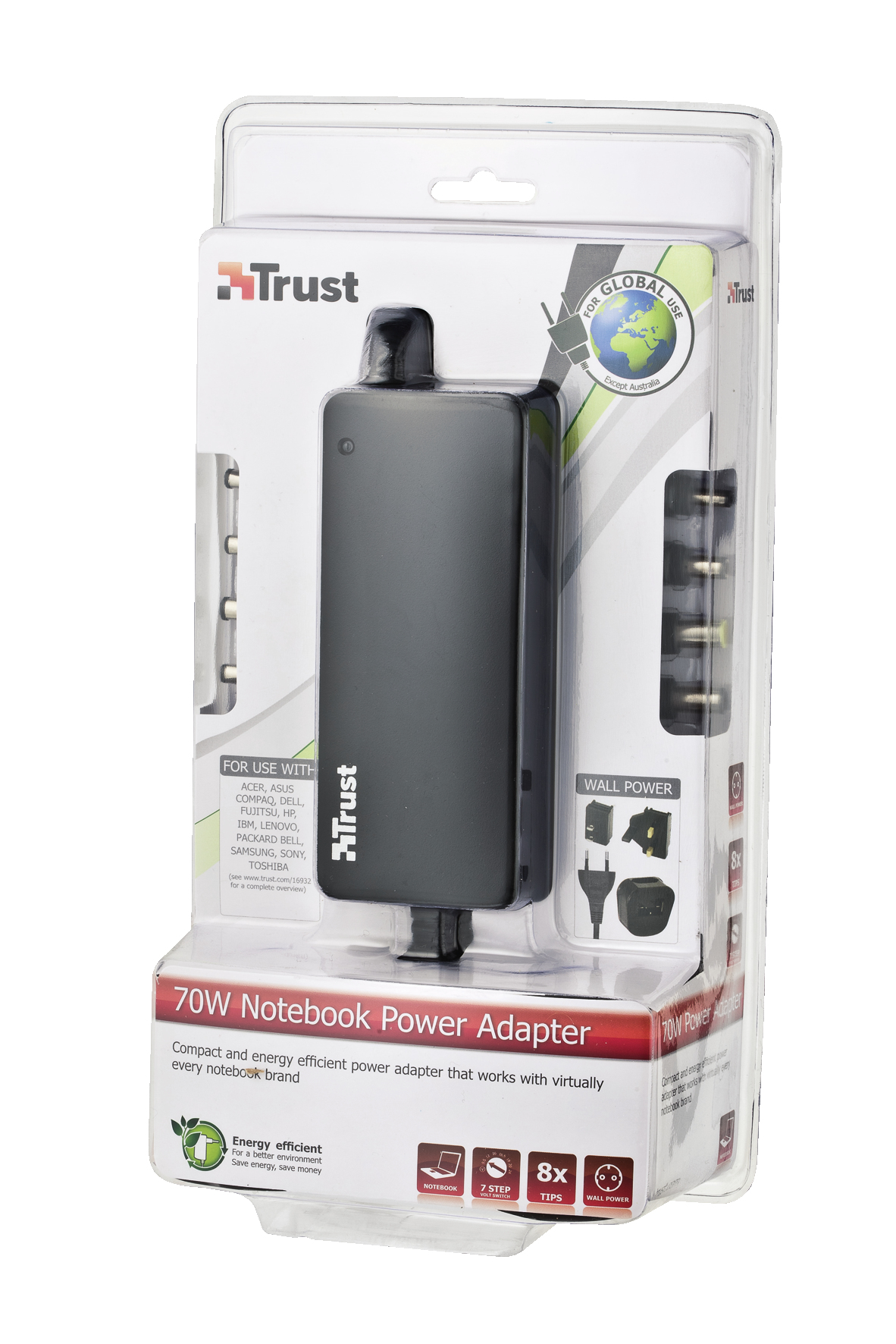 Trust 70W Worldwide Notebook Power Adapter – image 2