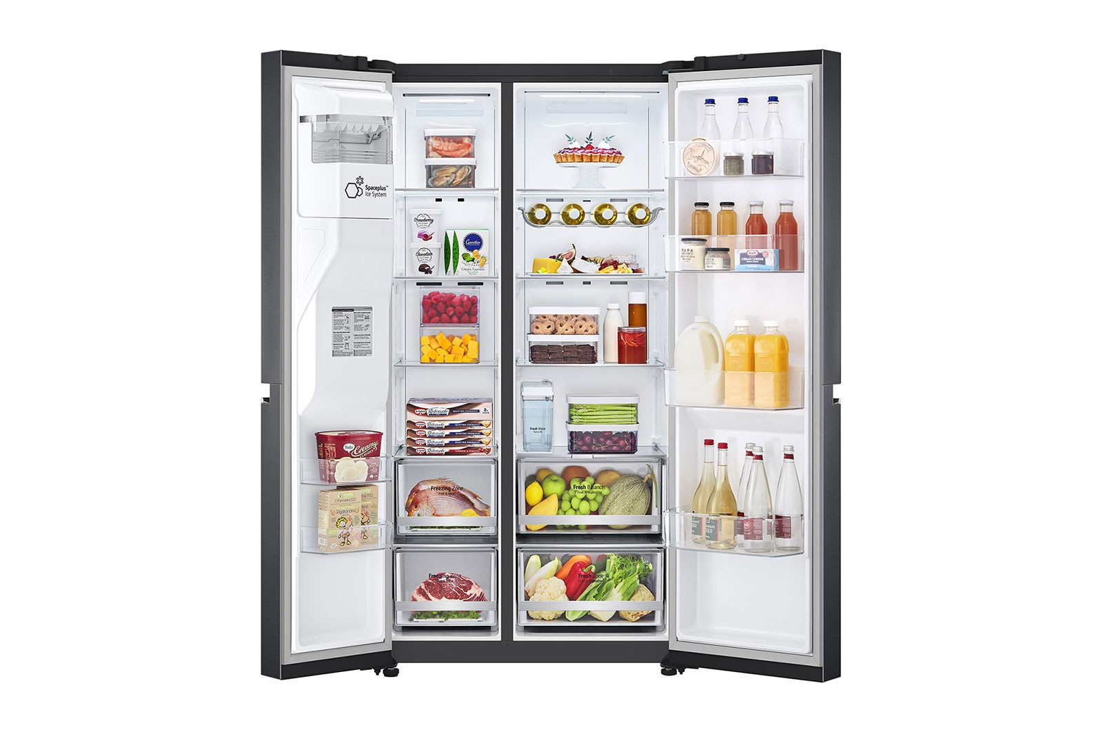 LG GSLV71MCLE side-by-side refrigerator Freestanding – image 2