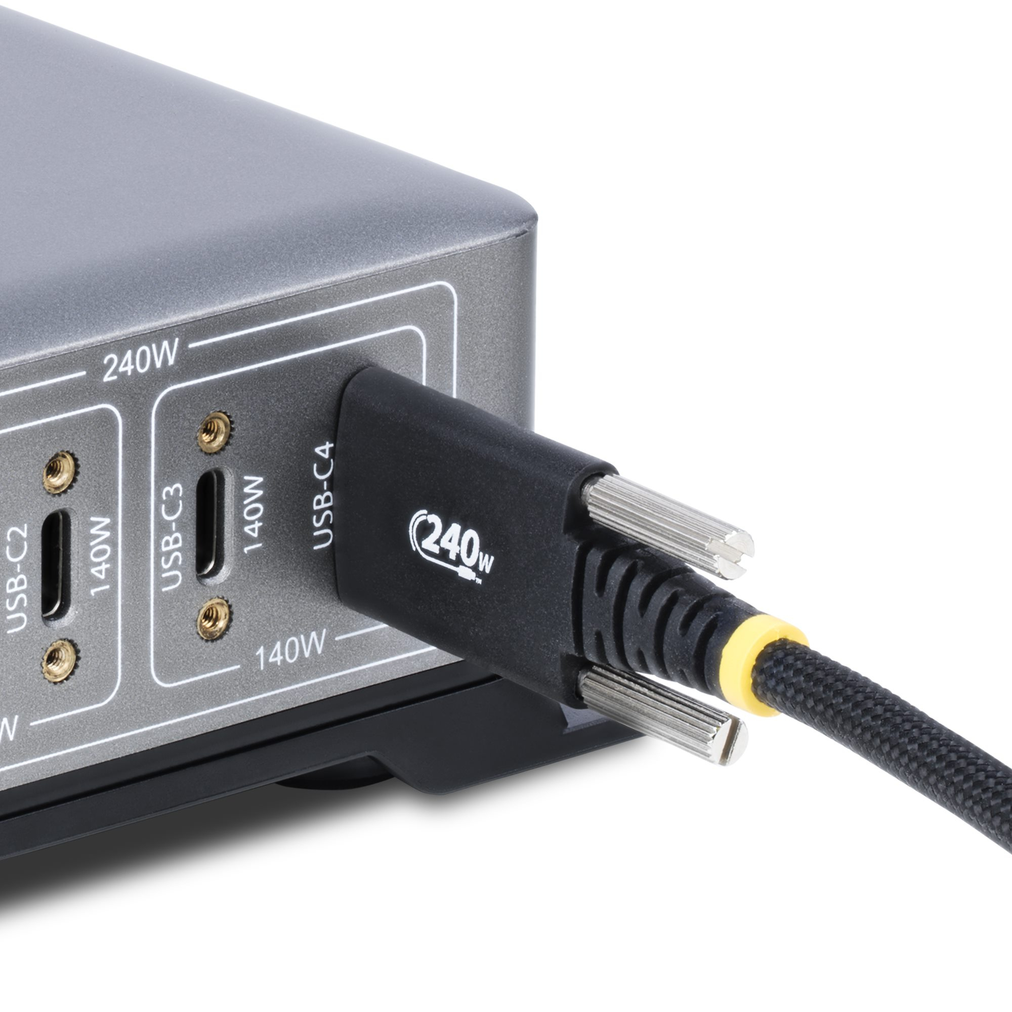 صورة كابل StarTech.com S2CEPR3M-USBSL-CABLE، USB 2.0 تايب-سي إلى تايب-سي، 3 متر، أسود
