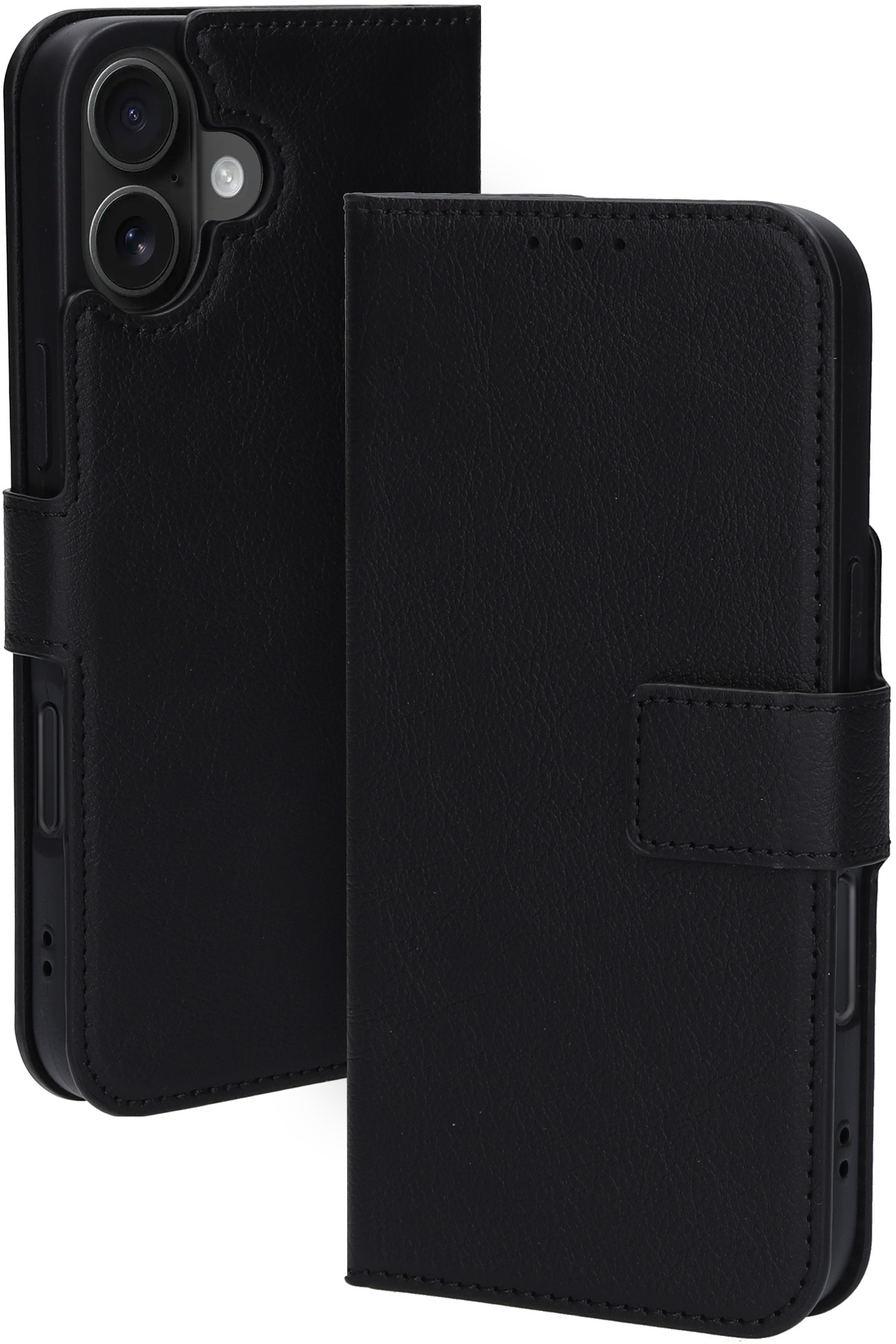 Mobiparts Classic Wallet Case Apple iPhone 16 Plus Black (MagSafe Compatible)