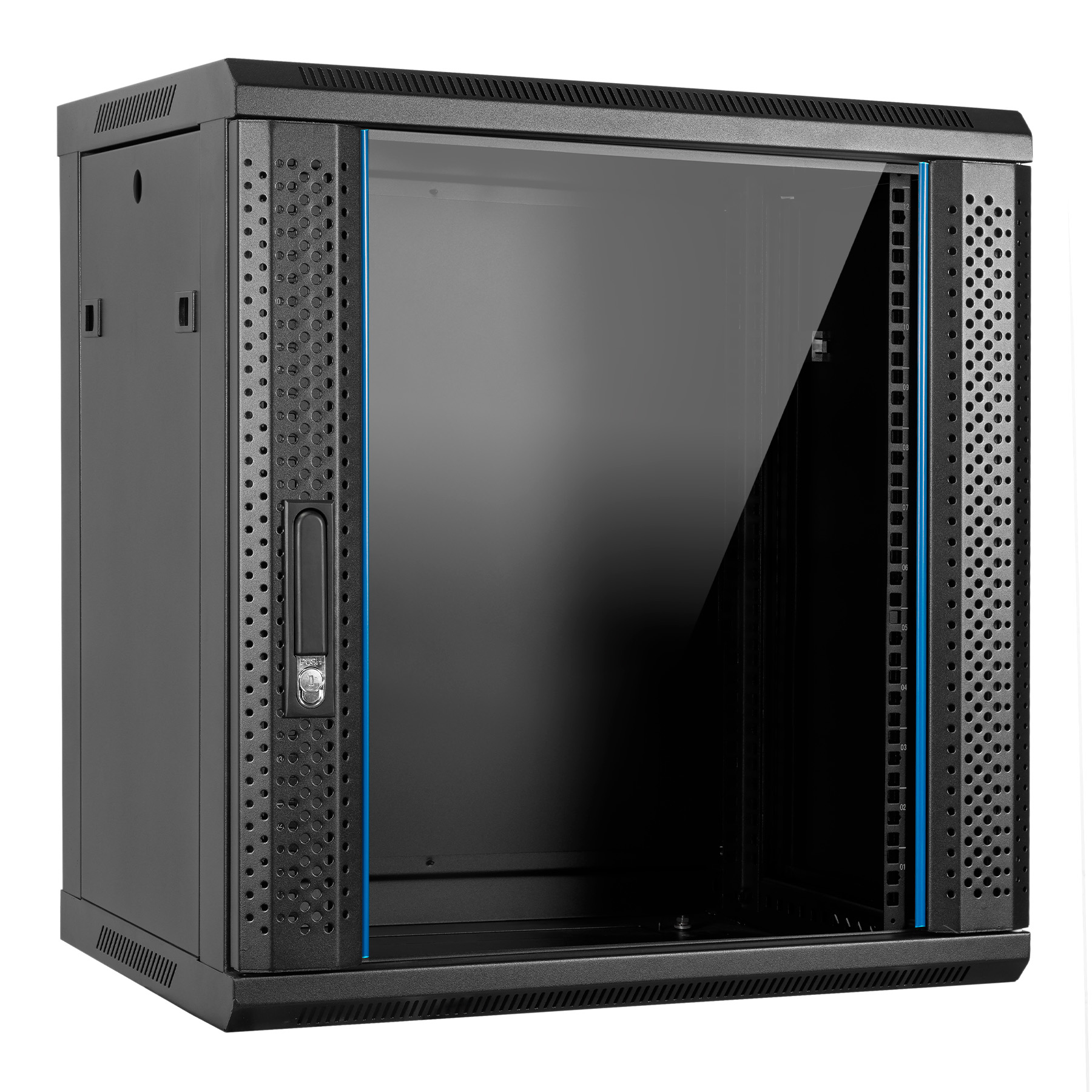 aiten data AI6412S 12U Wall mounted rack Black