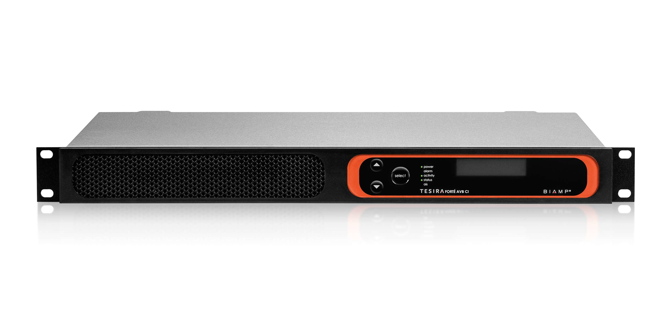 صورة معالج الصوت الرقمي Biamp Tesira FORTÉ AVB CI 1U مثبت على حامل