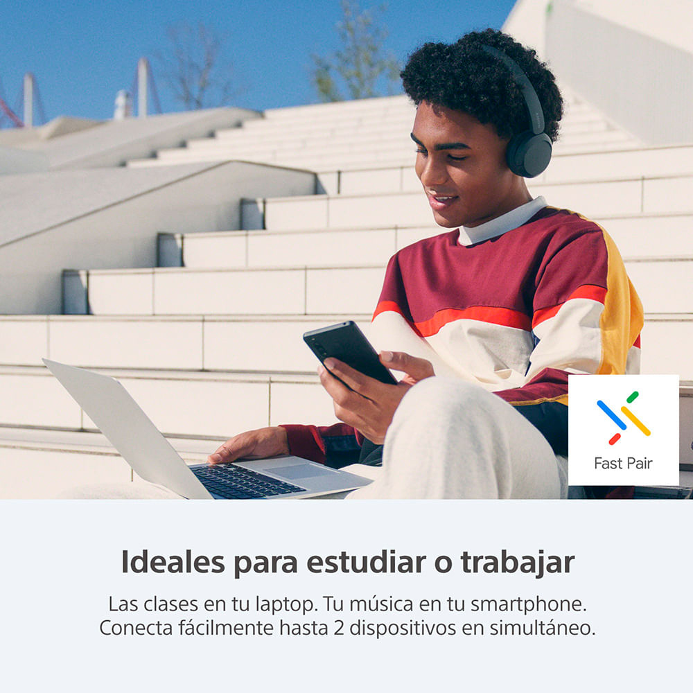 Audífonos Sony WH-CH520 - Inalámbrico - Bluetooth - Azul - WH-CH520/LZ Audífonos Sony WH-CH520 - Inalámbrico - Bluetooth - Azul - WH-CH520/LZ