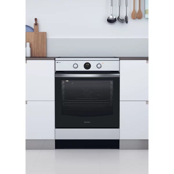 Indesit IS67IQ8CCX/FR Freestanding cooker Electric Zone induction hob Stainless steel – image 9