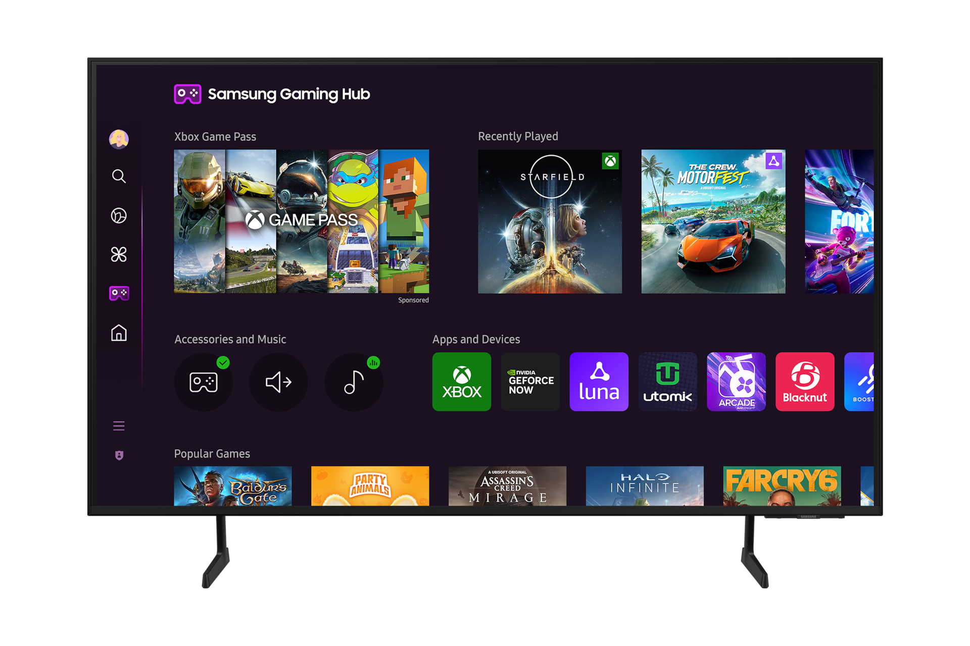 Samsung 75DU7105 TV LED 75 (190 cm) 4K UHD 3840x2160 HDR Smart TV Gaming Hub 3xHDMI WiFi — photo 2