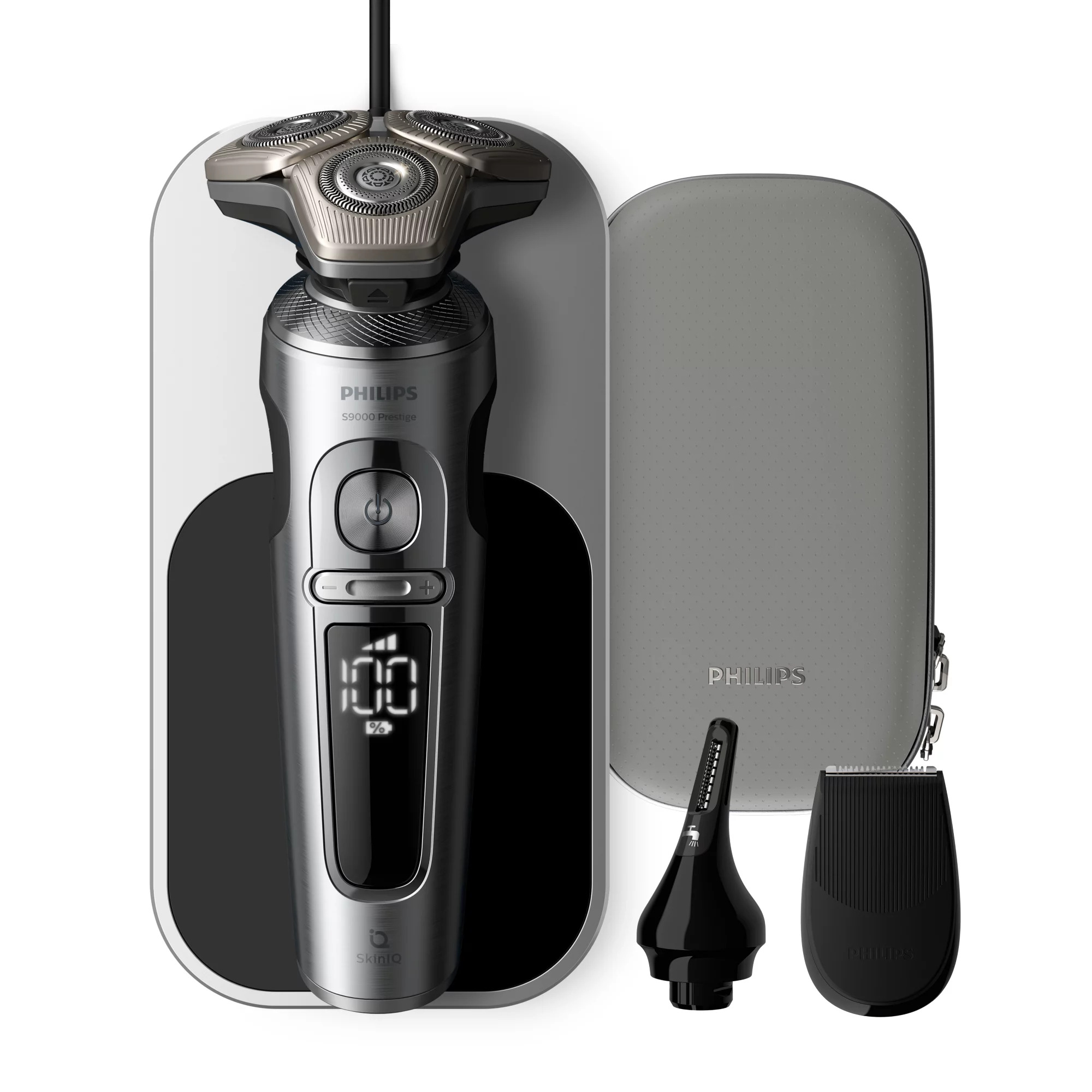 Philips SP9871/15 men's shaver Rotation shaver Trimmer Chrome – image 1
