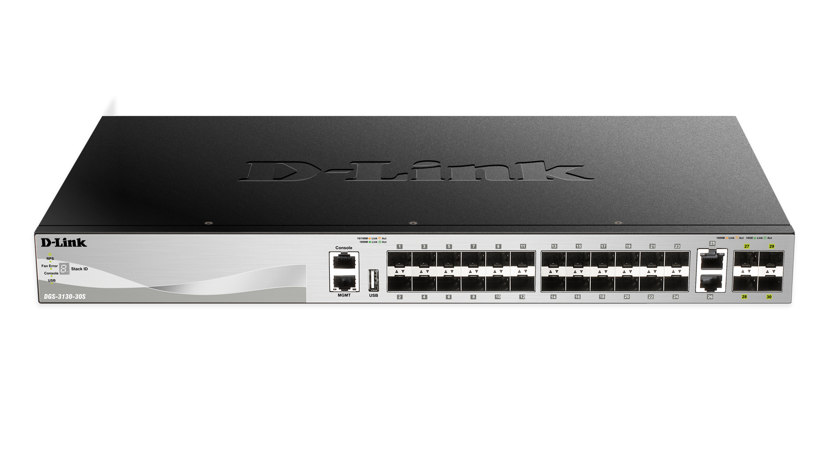 D-Link DGS-3130-30S network switch Managed L3 Black, Grey – image 2