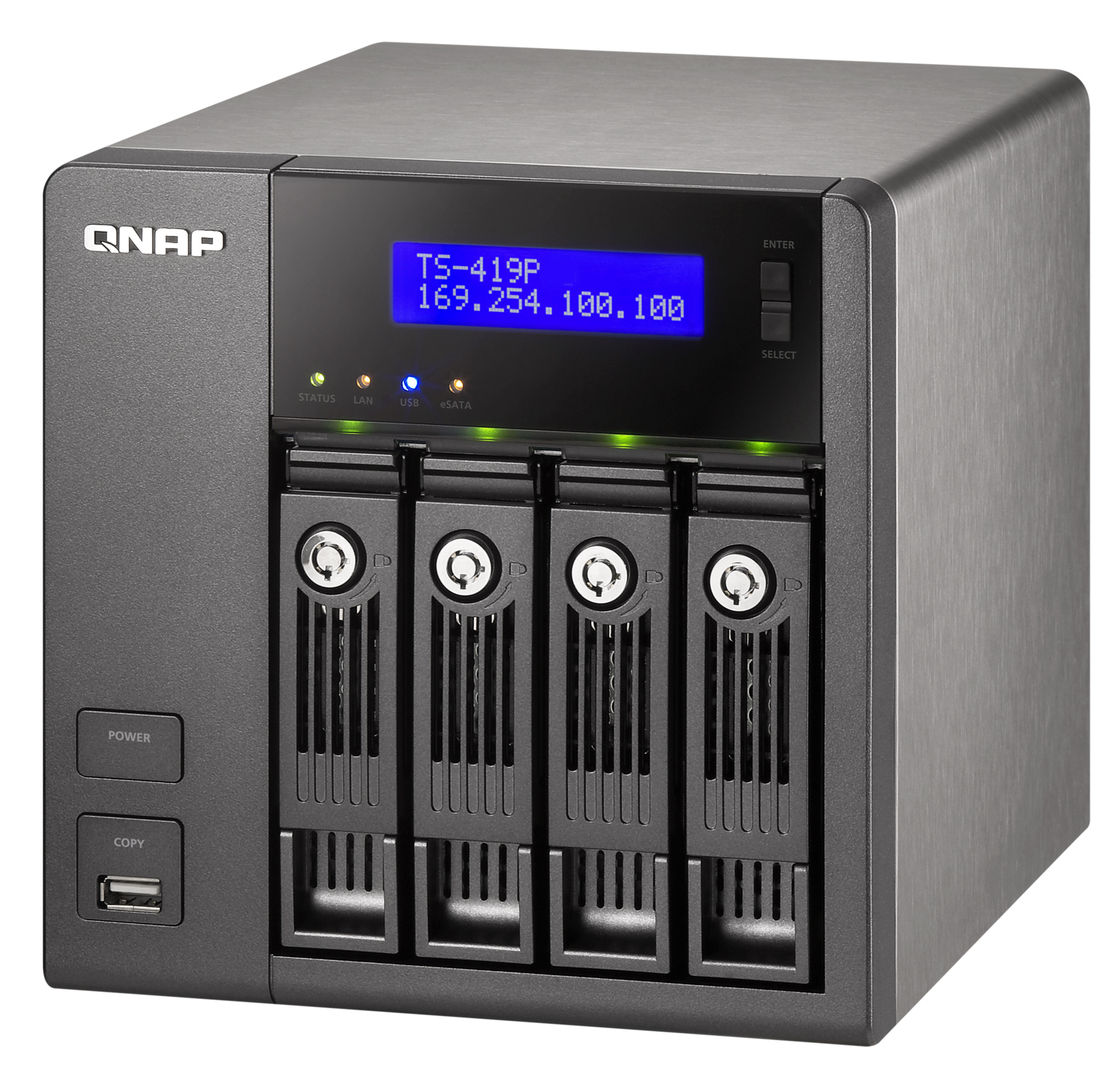 QNAP TS-419P+ NAS/storage server Tower Marvell 6282 – image 2