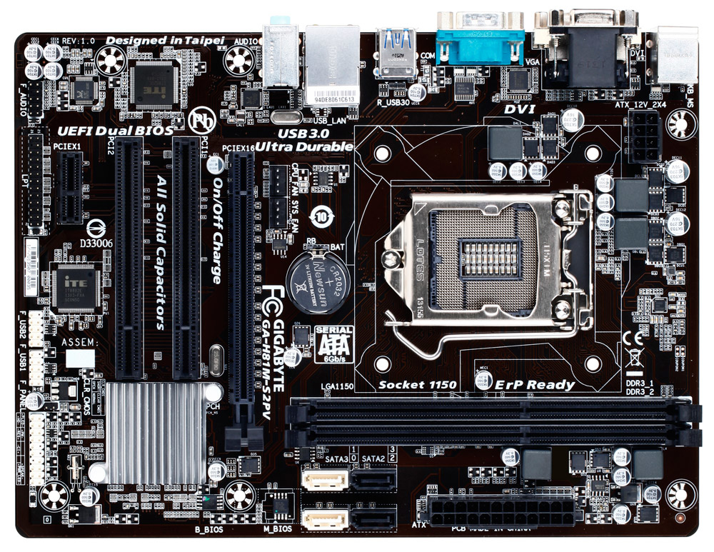 GIGABYTE GA-H81M-S2PV motherboard Intel® H81 LGA 1150 (Socket H3) micro ATX – image 3