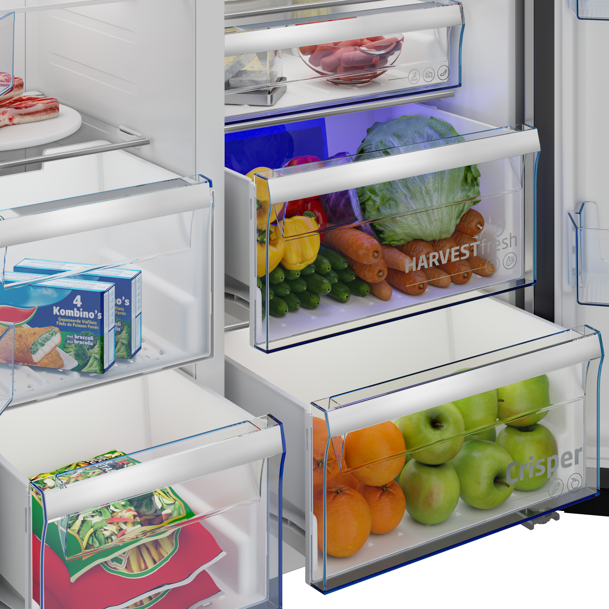 Beko GN163241XBRN side-by-side refrigerator Freestanding – image 9