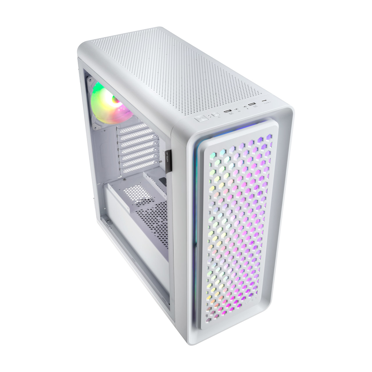 FSP CUT593P Case Full Tower mITX, mATX, ATX White ARGB – image 2